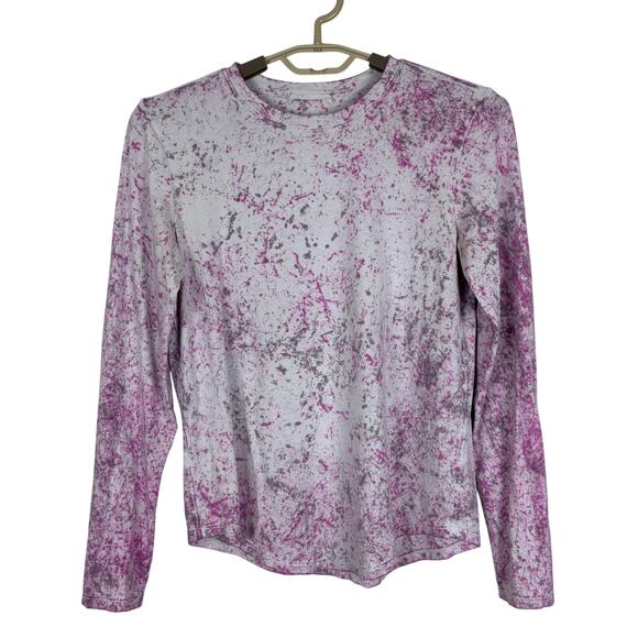 Lululemon Love Long Sleeve Shirt Cirrus Wash Alpine White Lunar Rock Vivid Plum - Picture 2 of 7
